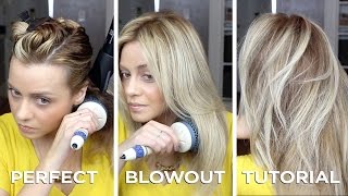 DIY Salon Quality Blowout on Long Hair in just 15 minutes. how to and Step by Step
