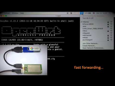 MediaTek LinkIt™ Smart 7688 tutorial. Set up user defined AP SSID with USB.