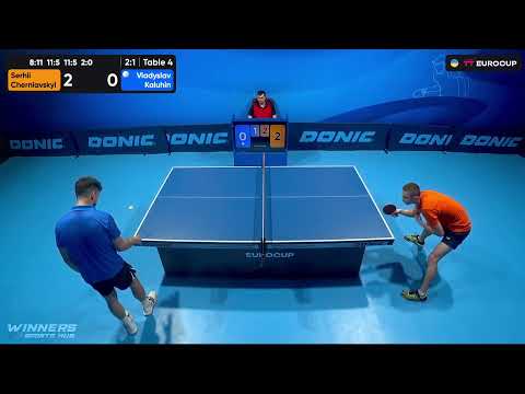 10:20 Serhii Cherniavskyi - Vladyslav Kaluhin 29.09.2023 TT Euro.Cup Ukraine Star. TABLE 4