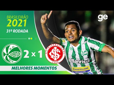 JUVENTUDE 2 X 1 INTERNACIONAL | MELHORES MOMENTOS | 31ª RODADA BRASILEIRÃO 2021 | ge.globo
