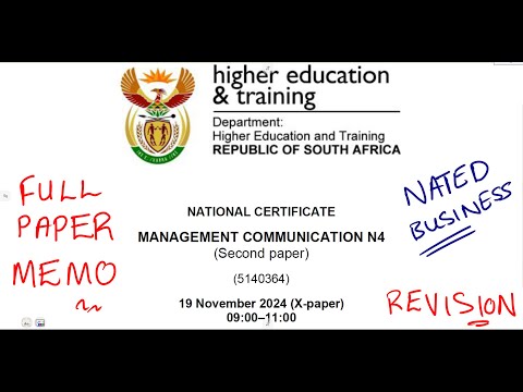 Management Communication N4 NOVEMBER 2024 Memo - Full paper @mathszoneafricanmotives