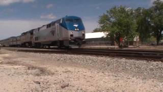 preview picture of video 'Amtrak Coast Starlight 11 Departing Paso Robles'