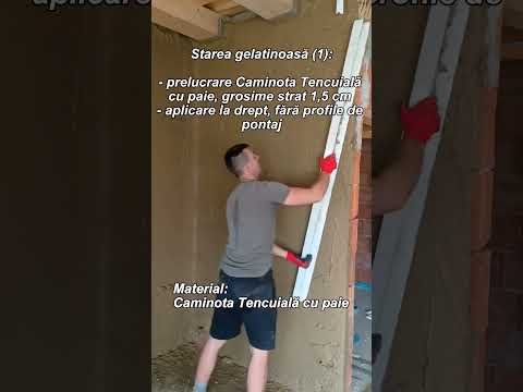Video - starea gelatinoasă Tencuială cu paie