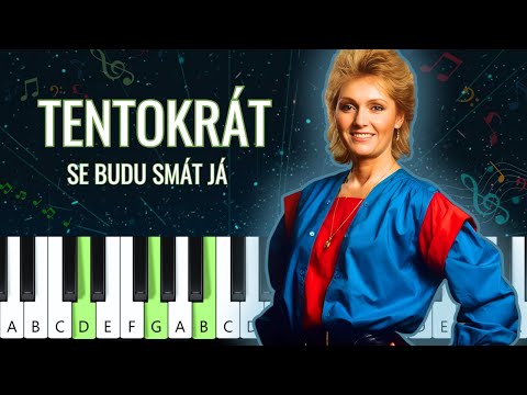 Helena Vondráčková - Tentokrát se budu smát já (piano tutorial | noty | MIDI | české písničky)