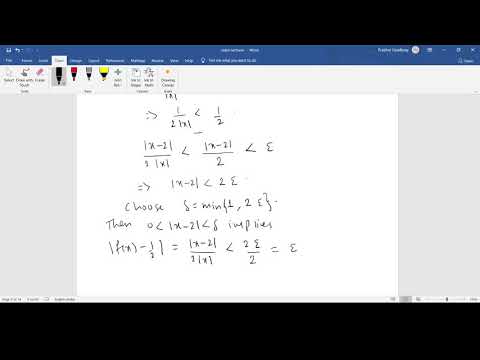 Problems on epsilon delta definition of lmit 02