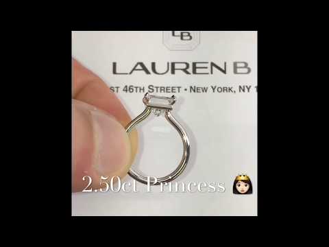 2.50 ct Princess Cut Diamond Engagement Ring