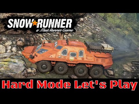 Snowrunner Hard Mode Let's Play | Pounding out Taymyr | Episode 29