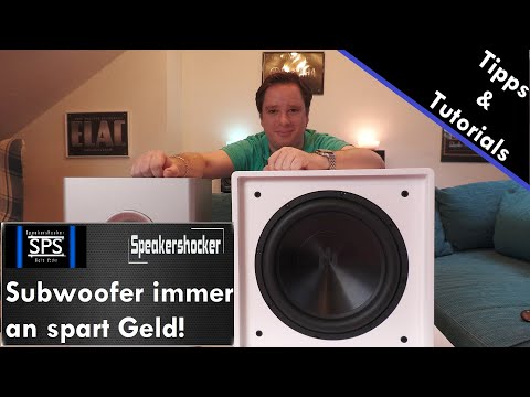 Subwoofer geht aus und an. So wirds verhindert! Spar Geld und schalte Geräte mit einer Steckdose.
