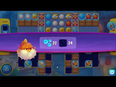 Fishdom 5701 Super Hard Level - 13 moves - NO BooSTERS