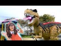 Dinosaurs For Kids | Soso Plays With Her Dinosaur Toys That Become Big!