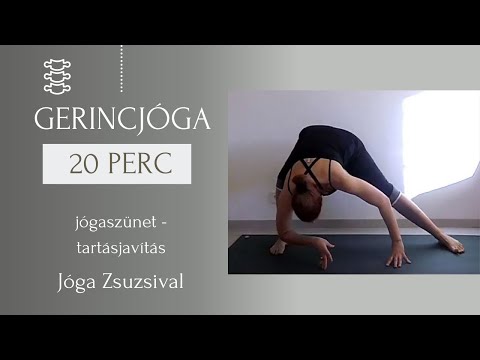 21 perc GERINCJÓGA - Jógaszünet - Jóga Zsuzsival