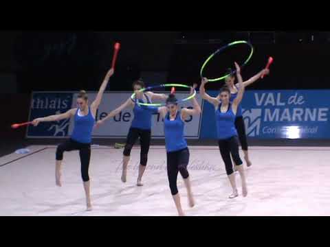 SPAIN 6 clubs 2 hoops - 2015 Thiais trainings