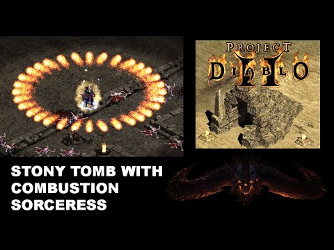 Project Diablo 2- Combustion Sorceress guide for Stony Tomb MF Run. Easy and Fun Build!