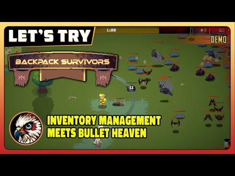 Backpack Survivors | Let's Try | Game Play - Inventory Management Meets Bullet Heaven