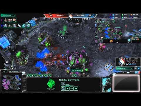 StarCraft 2 MLG MvP Invitational Day 1 - Flash [T] vs [Z] Sheth [Game 1]