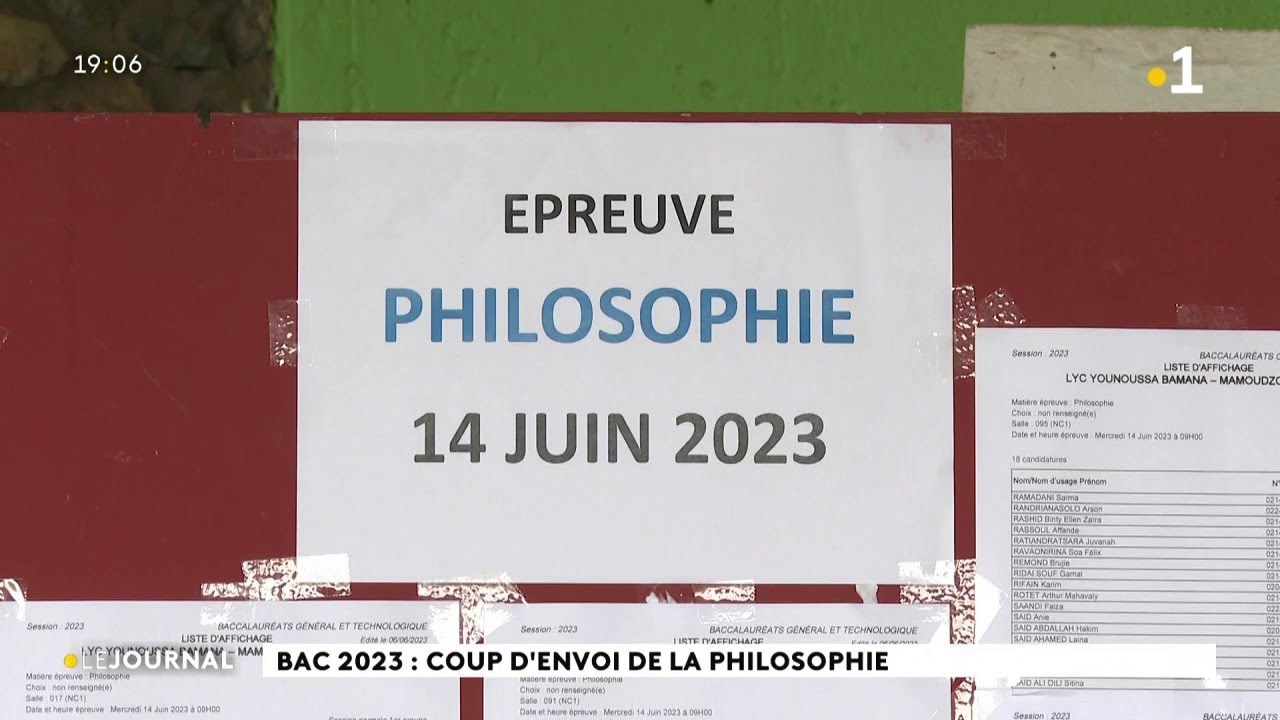 BAC 2023 : coup d'envoi de la philosophie