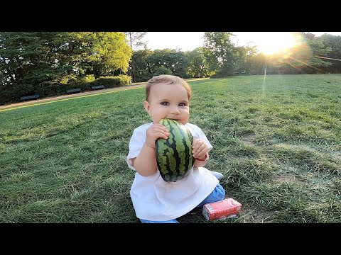 IMANI EATS WATERMELON 🍉 | Nader Louisa