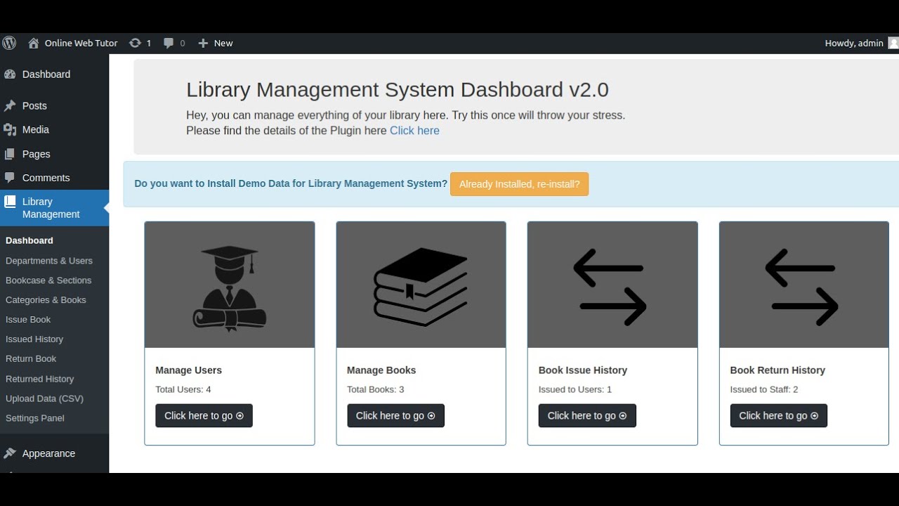 Library Management System WordPress Premium Plugin v2.0 | Best Plugin To Manage Librarian Tasks