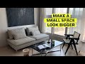 How To Make a Small Space Look BIGGER 🏠 studio apartments, small homes & tiny house