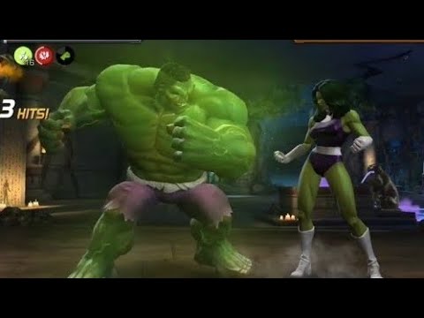 HULK (IMMORTAL) Vs SHE-HULK  || Marvel Contest Of Champions || Special Attacks. #marvel #mcoc
