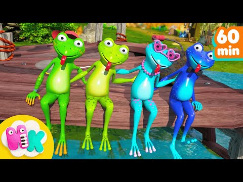Mm Æ sa en liten grønn frosk 🐸 | Barnesanger på Norsk | HeyKids