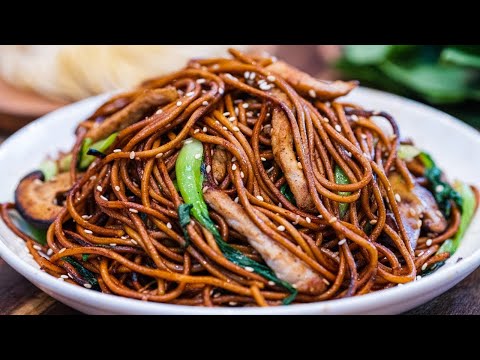 BETTER THAN TAKEOUT - Shanghai Pork Chow Mein Stir Fry Noodle Recipe