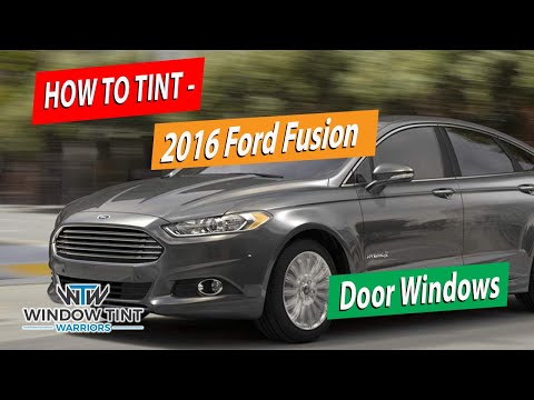How To Tint Car Door Windows - 2016 Ford Fusion