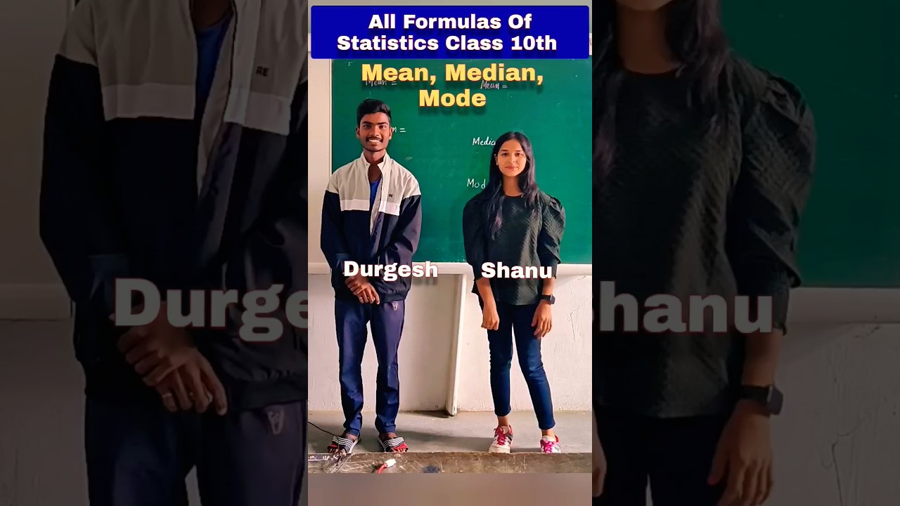 Formulas Of Statistics Class 10 | Mean , Median , Mode Formula #fun #youtubeshorts #shorts #trending