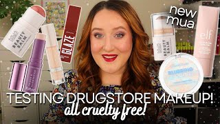*NEW* DRUGSTORE & CRUELTY FREE MAKEUP! MUA Cosmetics, Collection, ELF Try On First Impression Review