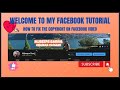HOW TO FIX THE COPYRIGHT ON FACEBOOK VIDEO TUTORIAL
