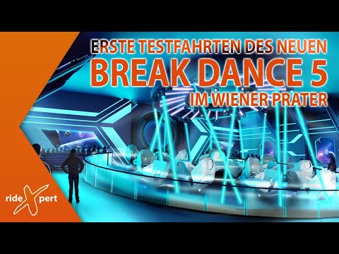 Erste Testfahrten des neuen LASERDANCE  Break Dance 5 im Wiener Prater + Operator View| by RideXpert