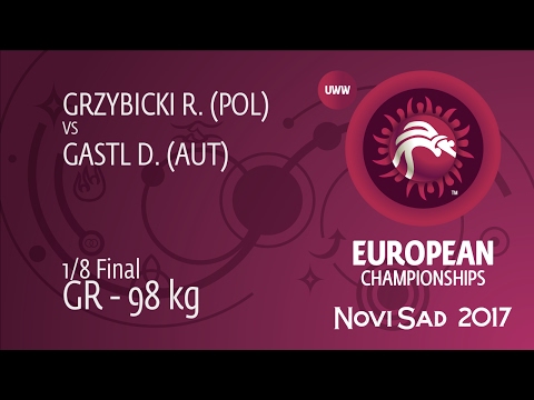 1/8 GR - 98 kg: R. GRZYBICKI (POL) df. D. GASTL (AUT) by FALL, 6-1