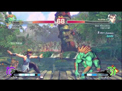 SSF4: NEXZON (Blanka) VS Shin Kikoushou (Chun-Li)