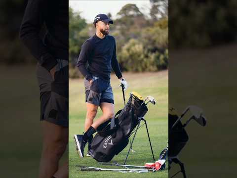 Steph Curry Plays Stick Golf & It's Incredible 🏒😱😲 #nba #basketball #shorts