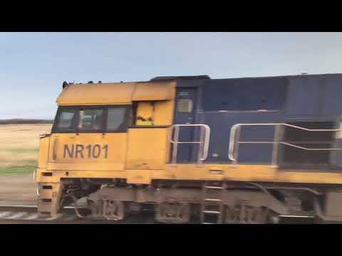 NR101 on 1AM8 Overland at Gheringhap heading to Melbourne 11/7/2021