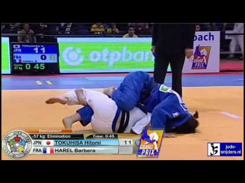 Judo 2010 Grand Prix Dusseldorf: Hitomi Tokuhisa (JPN) - Barbara Harel (FRA) [-57kg]