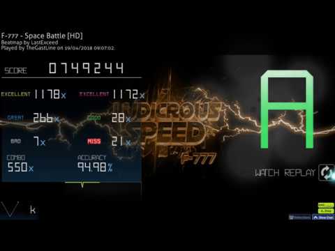 Osu!mania - F-777 - Space Battle by LastExceed [A] (94.98%)