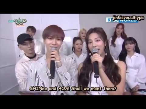 180601 [ENG SUB] SHINee and AOA Music Bank Interview