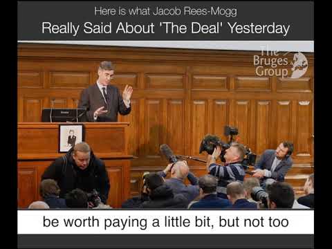 Jacob Rees-Mogg at The Great Brexit Debate 25th January 2019