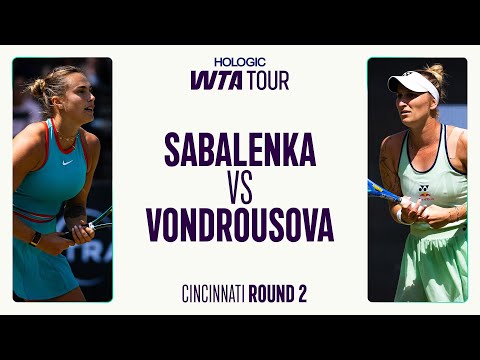 Aryna Sabalenka vs. Marketa Vondrousova | 2025 Cincinnati Round 2 | WTA Match Highlights