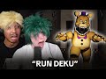 MHA Voice Actors Play The SCARIEST FNAF Fan Game Those Nights At Fredbears
