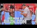 John Fury tries to PUNCH KSI! Almost BREAKS GLASS during Tommy Fury's face off!