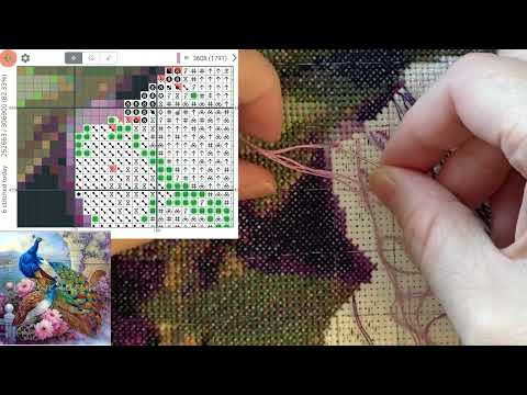 Cross Stitch: Stitch With Me #394 (with talking)