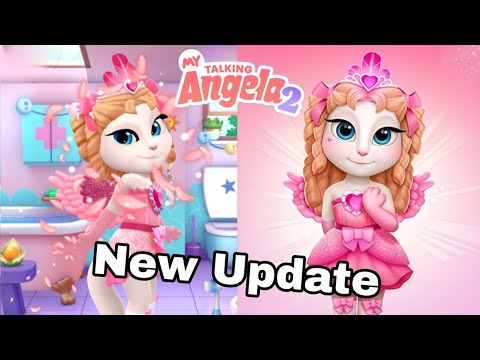 My Talking Angela 2 New Update Valentines Outfit And More Gameplay || On IOS Android 