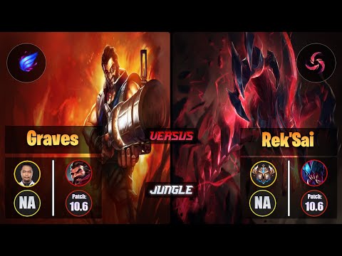 Impact GRAVES (Jungle) [Phase Rush] VS REK'SAI - Challenger NA Patch 10.6