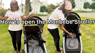 How to open and lock the Monbebe Stroller