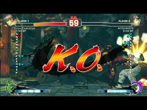 SSF4 Rank Match  Kiryu Tsukimiya (GY)  vs  ACQUA0316 (FE) 2