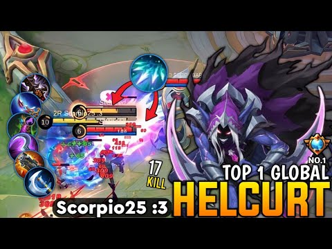 One Shot Burst Helcurt Legendary Play! [ Top Global Helcurt ] By Scorpio25 :3 - Mobile legends
