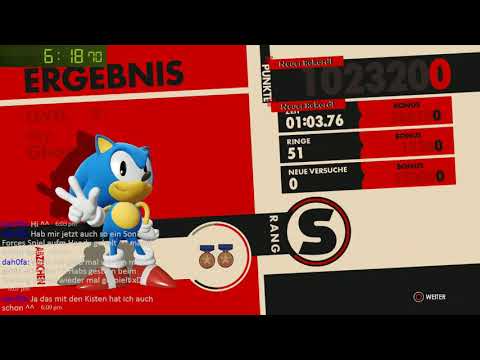 [PS4 / GERMAN] Sonic Forces Speedrun any % in 1:24:55