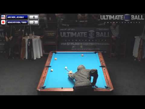 Johnny Archer v Yukio Akagariyama  Ultimate 10 Ball Championships 2013